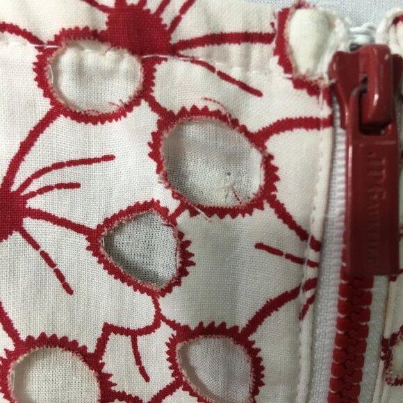 Jean Paul Gaultier for Target Juniors Floral Strapless Mini Dress Size 9 Red - Picture 10 of 16